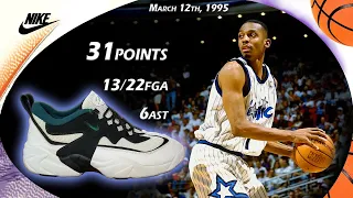 Penny Hardaway 31points wearing Nike Air Lambaste VS San Antonio Spurs March 12th 1995