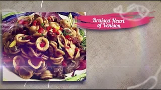 Braised Heart of Venison prepared by Chef John Folse