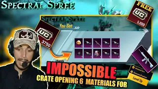 Impossible Crate Opening | 6 Materials For 3750 UC | Free 5000 UC From | PUBG Mobile