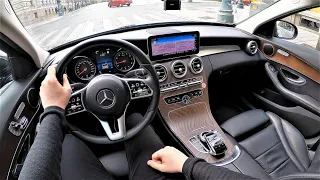 Mercedes-Benz C300 AMG-Line 254HP - POV Test Drive - Fuel consumption check