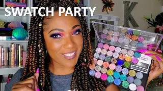 Swatch Party with KK!! Glam Shop & Bernovich Single Shadows!