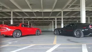 3000GT VR-4 vs. Corvette...battle of the manually shifted cars!