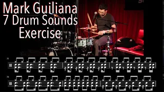 Mark Guiliana | The 7 Drum Sounds Exercise | Transcription