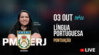 Live #260 - Soldado PMERJ - Língua Portuguesa - Pontuação - Nívia Xavier