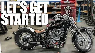 Disassembly & Design - Honda Shadow Bobber Build | Ep. 1