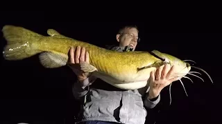 300 lb catfish challenge!!! 100 lbs of channel, flathead and blue catfish PART 1