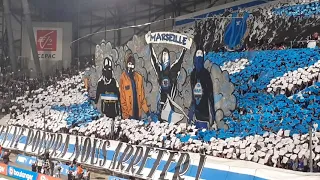 OMQSG #OMPSG Tifos entrée des joueurs "Jump" le 24 octobre 2021