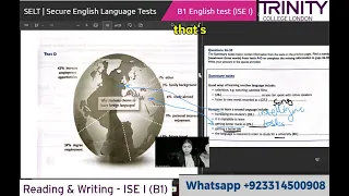 Trinity College London - ISE I (B1) Integrated Reading & Writing ||Multi Text Reading  |Tips | UKVI