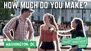 Asking people at the White House how much they make! Washington, DC📍Salary Transparent Street