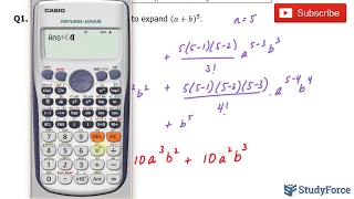 Expand an expression using the binomial theorem (Part 1)