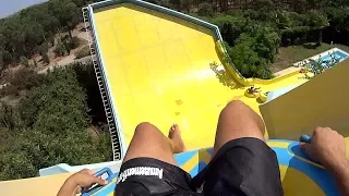 🍌 Banana Curve Water Slide at Aqualand Antalya 🇹🇷