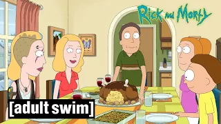 Rick and Morty | Smith Family's Thanksgiving | Adult Swim UK 🇬🇧