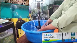 beautiful fountain in aquarium and outdoor with sobo fountain kits sobo FT-100