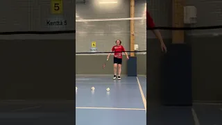 Try to Smash the Camera Man Badminton Exercise #shorts