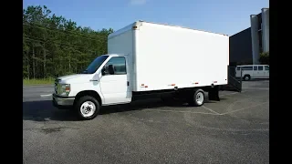 2013 FORD E-450 BOX TRUCK LANDSCAPE RAMP CUBE TRUCK FOR SALE