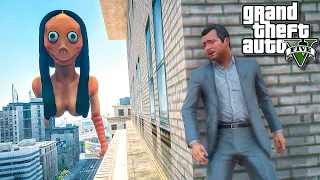 ПРЯТКИ ОТ МОМО МОНСТРА В ГТА 5! MOMO ОХОТИТСЯ НА МЕНЯ ОБЗОР МОДА GTA 5! ГТА 5 МОДЫ MODS ИГРЫ