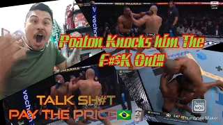 UFC 300 Alex Pereira vs Jamal Hill Knockout Crazy Reaction (Big Alex Fan)