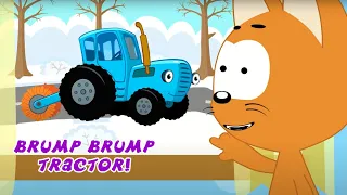 BRUMP BRUMP TRACTOR 🚜 🚜 MEOW MEOW KITTY SONG 😸 Songs For Kids