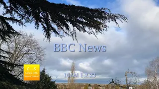 BBC News intro 10am 1.2.23 MOCK