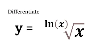 Logarithmic Differentiation - Radical