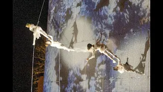 Pioneers of vertical dance BANDALOOP perform world premiere of FLOOD at #theMomentary