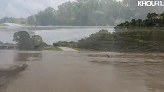 Drone 11 video of flooding along the San Jacinto River