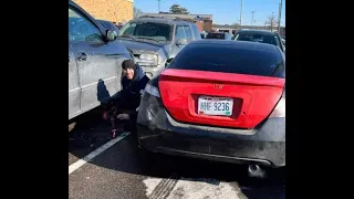 Picture of suspected catalytic converter thief in the act helps police make an arrest