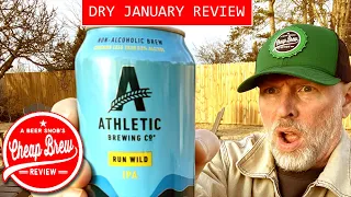 Athletic Brewing Non-Alcoholic NA Run Wild IPA for Dry January by A Beer Snob's Cheap Brew Review