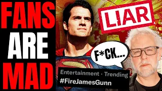 James Gunn SLAMMED After Saying He Didn't Fire Henry Cavill | DC Fans Get "Fire James Gunn" Trending