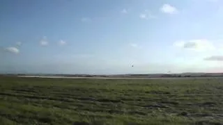 The arrival of the Avro Vulcan to RAF Leuchars Airshow and the display