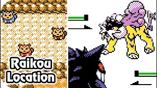 Pokémon Gold, Silver & Crystal - Raikou Location & Battle (HQ)