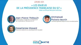 Journée de la Diplomatie : « Enjeux de la présidence française du G7 »