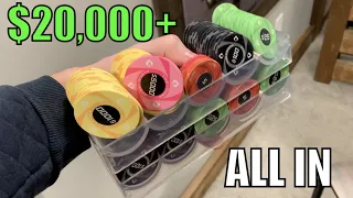 3-way ALL IN For $20,000+ Against ABSOLUTE MANIACS! Verbal Tell Leads To Winning! Poker Vlog Ep 296