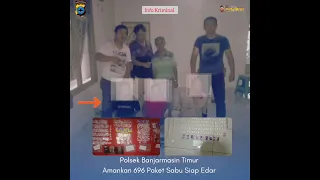 Polsek Bantim berhasil menggagalkan peredaran 696 paket sabu. Rabu (31/5/2023).