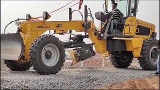 #Let us go with Mahindra motor grader G75 smart at working site