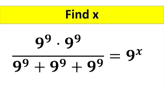 A Nice Exponent Math Simplification || Find the Value of X || How to Solve @TheMathScholar23