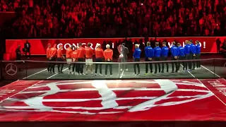 Winner's Ceremony & Federer's Final Speech -LAVER CUP, DAY 3- LONDON 2022