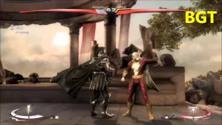 0910  Injustice Gods Among Us SHAZAM vs GOD OF WAR ARES  hd fight mode Special Moves