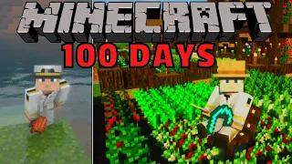 I Survived 100 Days as the ULTIMATE FARMER / PAM'S HARVESTCRAFT in Minecraft Hardcore