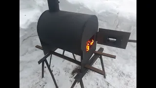 Печь, НЕ буржуйка, для гаража. Самая простая подовая печь.