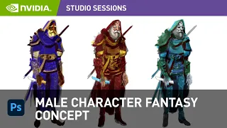 Creating Male Fantasy Character Concept Art in Adobe Photoshop w/ Ahmed Aldoori
