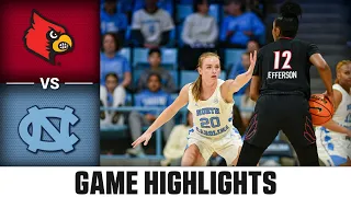 Louisville vs. North Carolina Game Highlights | 2023-24 ACC Women’s Basketball