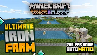 Ultimate Iron Farm 1.17 Minecraft Bedrock || Best 1.17 Iron Farm! || ( MCPE,PS4,Xbox,Win 10,Switch )