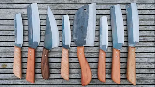 Making your own knife with a wooden handle - Upcycling