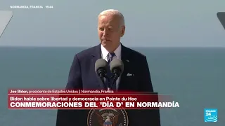 "Somos los herederos afortunados de estos héroes": Biden en el discurso tras 80 años del Día D