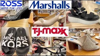NEW SHOE SHOPPING AT TJ MAXX & MARSHALLS SHOP WITH ME 2024, HEELS, DESIGNER, NEW FINDS #shoes #shop