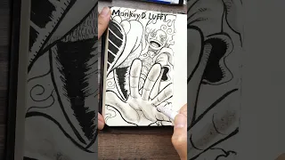 【ASMR】Drawing LUFFY (Gear5) #ONEPIECE #satisfying