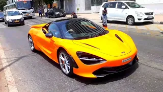 Supercars in Mumbai LOUD ACCELERATIONS 2022 | India | McLaren, RollsRoyce, Lamborghini