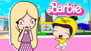 Mamá BARBIE Adopta a Pato Bebé en Brookhaven Roblox!