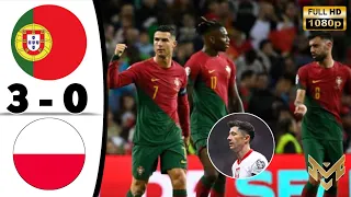 Portugal vs Poland 3-0 • EURO 2024 Qualifiers Highlights & All Goals • Bola Tadi Malam • Portugal 🔥